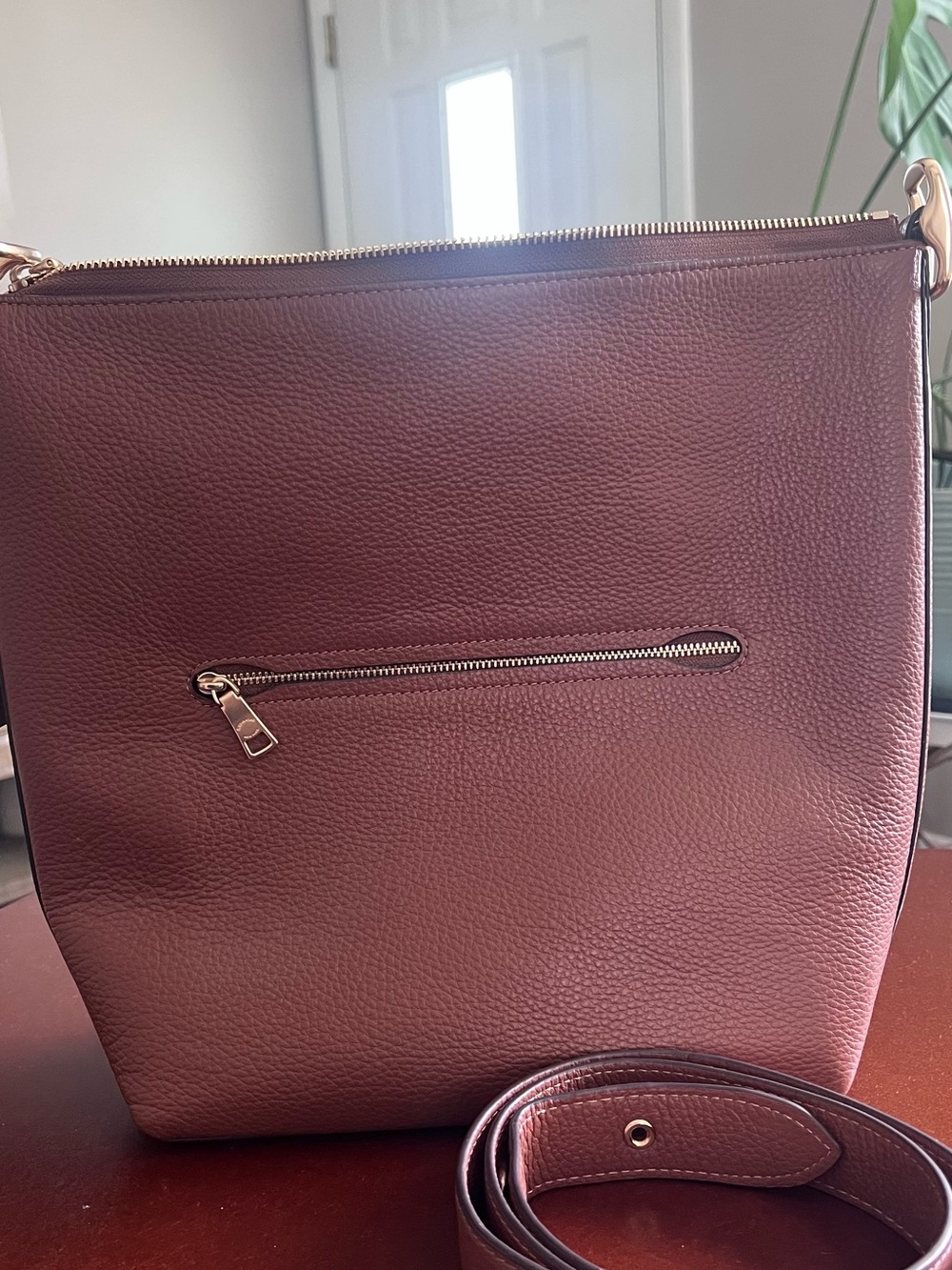 Coach Pebbled Leather Crossbody/shoulder bag - Brown/Tan with Gold Hardware - Picture 2 of 6